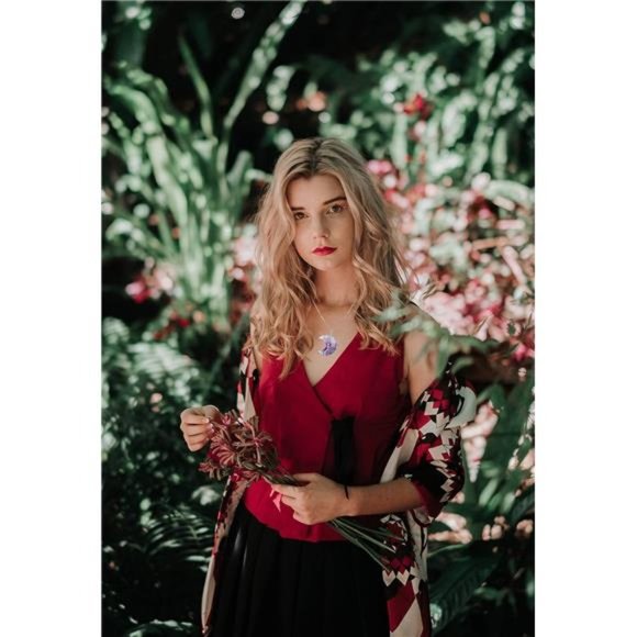 Tree of Life Wire Wrapped Crescent Moon Pendant Necklace Reiki Healing Crystal - Picture 4 of 6